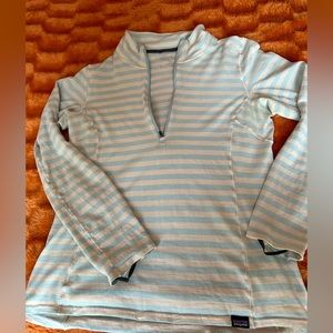 *SOLD* Icebreaker style merino base layer,  Or wear as a  sporty top. 1/4-zip.